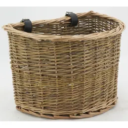 Panier à vélo en osier et polyuréthane