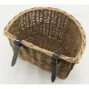 Panier à vélo en osier et polyuréthane