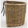 Panier à vélo en osier et polyuréthane
