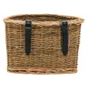 Panier à vélo en osier et polyuréthane