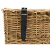 Panier à vélo en osier et polyuréthane