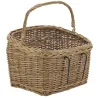 Panier pour vélo en osier buff et métal