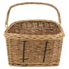 Panier pour vélo en osier buff et métal