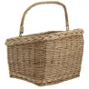 Panier pour vélo en osier buff et métal