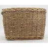 Panier pour vélo en osier buff et métal