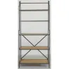 Étagère 5 niveaux en bois et métal