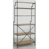 Étagère 5 niveaux en bois et métal