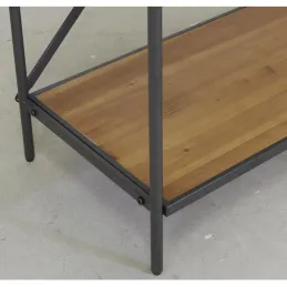 Étagère 5 niveaux en bois et métal