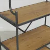 Étagère 5 niveaux en bois et métal