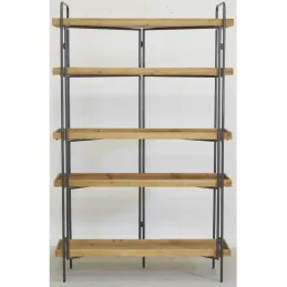 Etagère 5 niveaux en bois et métal