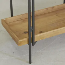 Etagère 5 niveaux en bois et métal