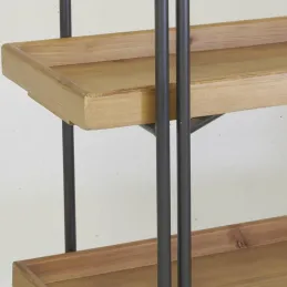 Etagère 5 niveaux en bois et métal