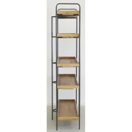 Etagère 5 niveaux en bois et métal
