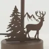 Lampe en métal Cerf avec abat-jour noir