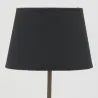 Lampe en métal Cerf avec abat-jour noir