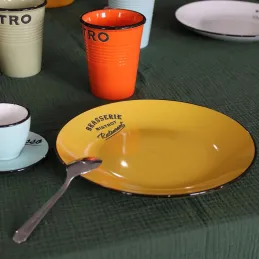 Assiettes colorées Brasserie bistrot (Lot de 6)