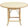 Table ronde en rotin naturel