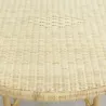 Table ronde en rotin naturel