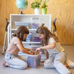 Boîte de rangement en plastique Q-line