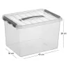 Boîte de rangement en plastique Q-line