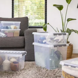 Boîte de rangement en plastique Q-line
