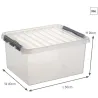 Boîte de rangement en plastique Q-line