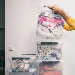 Boîte de rangement en plastique Q-line