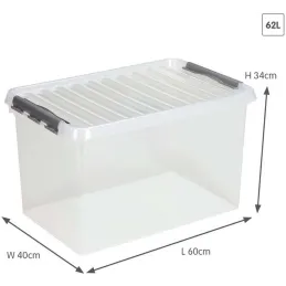 Boîte de rangement en plastique Q-line
