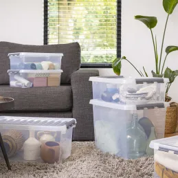 Boîte de rangement en plastique Q-line
