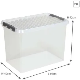 Boîte de rangement en plastique Q-line