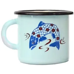Tasse en émail coloré Décors