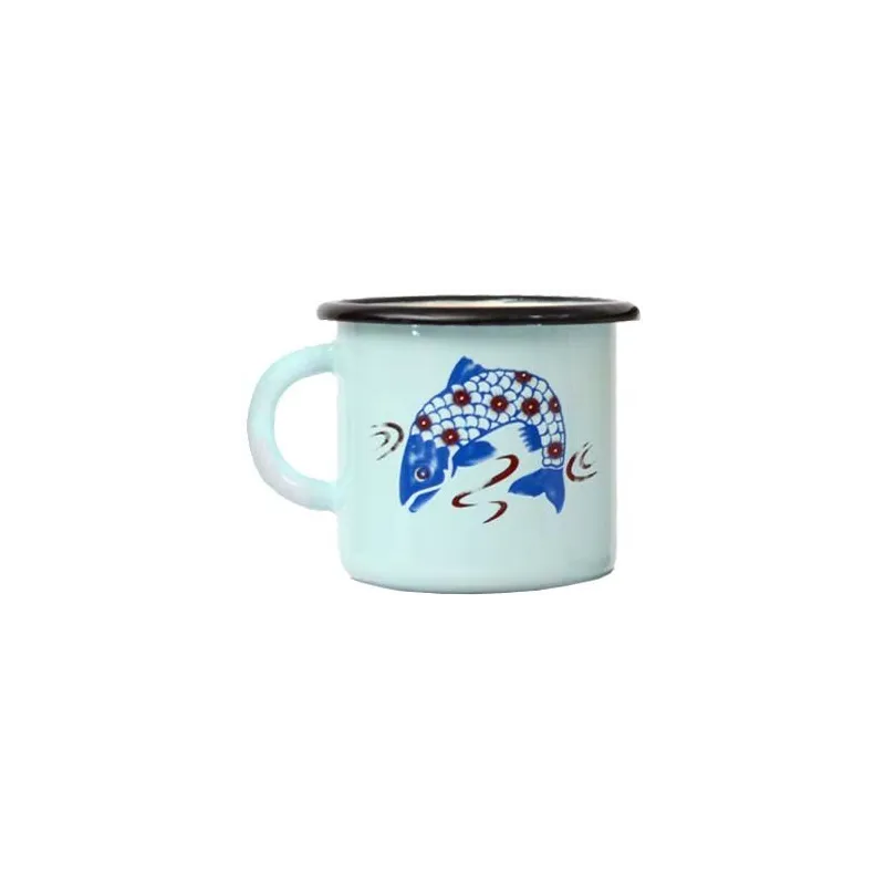 Tasse en émail coloré Décors