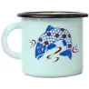 Tasse en émail coloré Décors