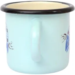 Tasse en émail coloré Décors