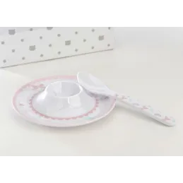 Coffret coquetier avec cuillère