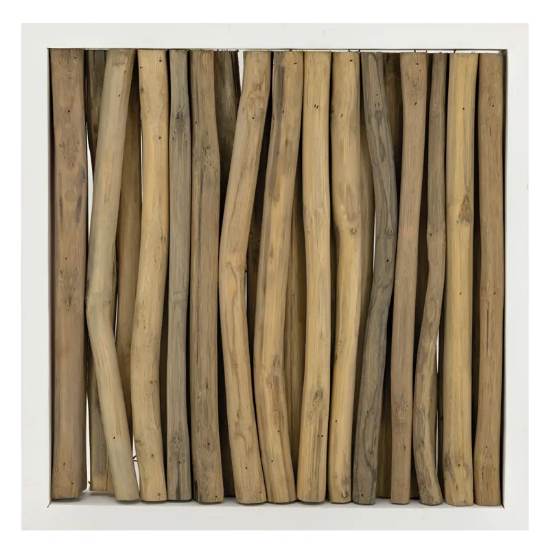 Décor mural branches de teck