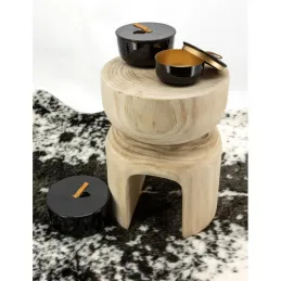 Tabouret en bois paulownia