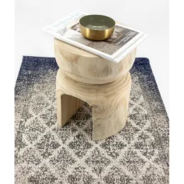 Tabouret en bois paulownia