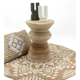 Tabouret en bois paulownia