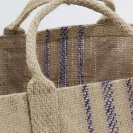 Sac à bûches en jute