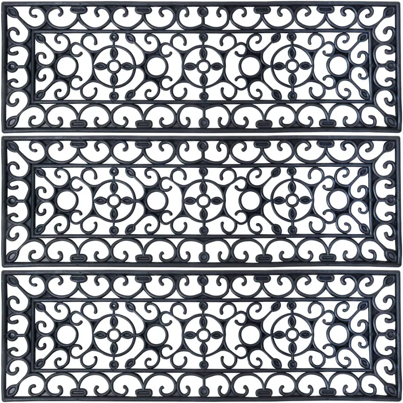 Tapis d'escalier antiglisse en caoutchouc