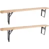 Banc de jardin pliable Brasserie