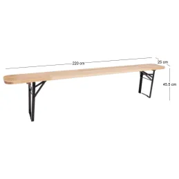 Banc de jardin pliable Brasserie