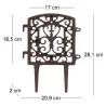 Bordure à assembler en fonte Tradition