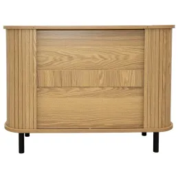 Commode en bois et métal à lamelles Kyoto