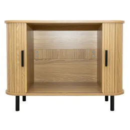 Commode en bois et métal à lamelles Kyoto