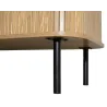 Meuble TV en bois et métal à lamelles Kyoto
