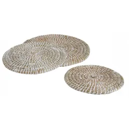Dessous de plat en joncn (lot de 3)