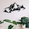 Décoration murale en métal Montagnes 67 x 30 cm