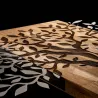 Décoration murale en métal et bois Arbre 72 x 58 cm